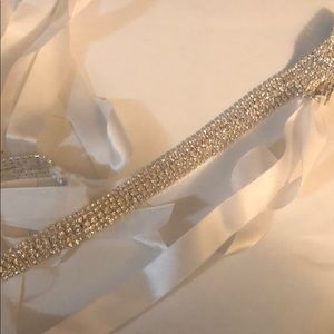 Rhinestone embellished bridal belt. (NEW)